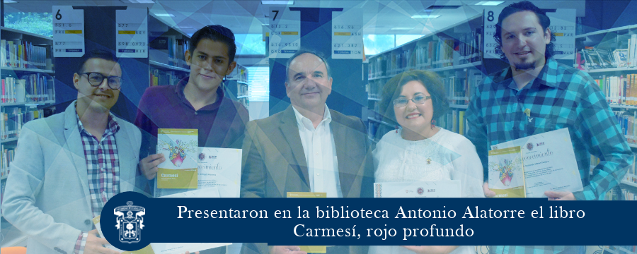 Presentaron en la biblioteca Antonio Alatorre el libro Carmesí, rojo profundo