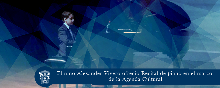 El niño Alexander Vivero ofreció Recital de piano