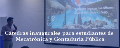 Banner: Cátedras Mecatrónica y Contaduría