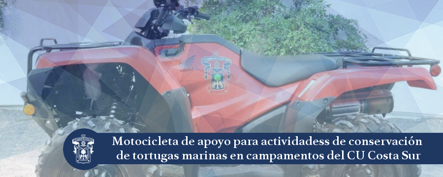 Banner: Motocicleta de apoyo para la conservación de tortugas