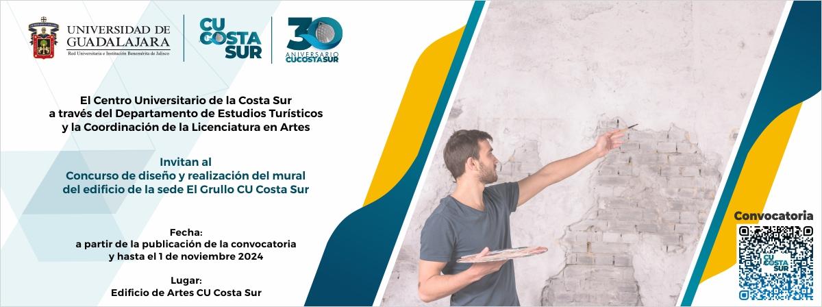 Concurso de diseño y realización del mural del edificio de la sede El Grullo CU Costa Sur