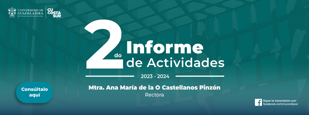 2do Informe de Actividades Mtra. Ana María de la O Castellanos Pinzón Cu Costa Sur