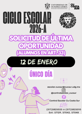 Última oportunidad 2026-A