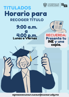 Horario para recoge titulo