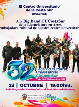 Presentación de la Big Band del CU Costa Sur