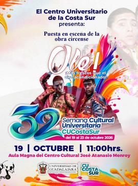 Puesta de escena de la obra circense "Olé¡" 