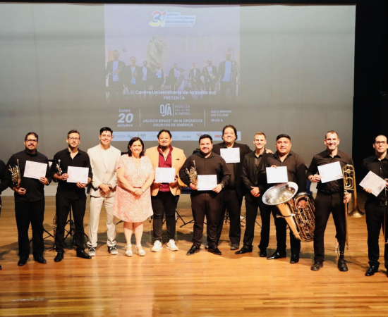Jalisco Brass deslumbra en la apertura de la 31ª Semana Cultural Universitaria del CU Costa Sur