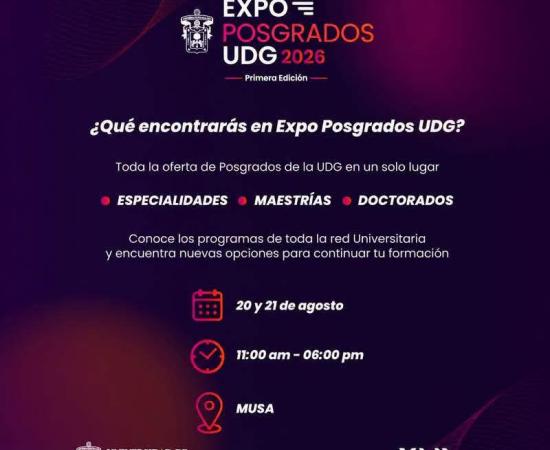 CUCostaSur llevo su talento de posgrado a Expo Posgrados UDG 2026