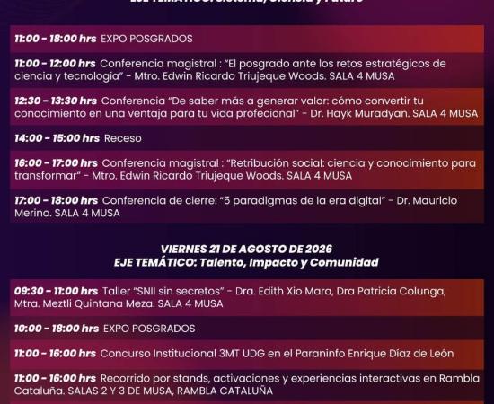 CUCostaSur llevo su talento de posgrado a Expo Posgrados UDG 2026