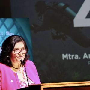 Rectora de CUCostaSur destaca carrera de Medicina, Vacunación y Comedor Universitario en su cuarto Informe de Actividades.